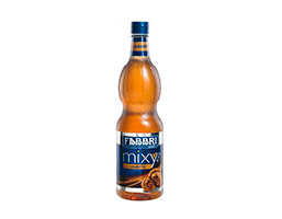Botella de 1.3 Lt de jarabe para bebidas sabor amaretto.