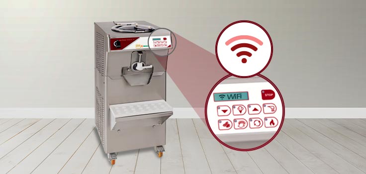 Máquina de helado duro y su conectividad y monitoreo de forma remota
